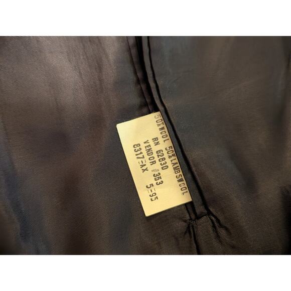 Land End Tweed Lambswool Herringbone Blazer Size 48 Reg 2 button - Picture 6 of 14